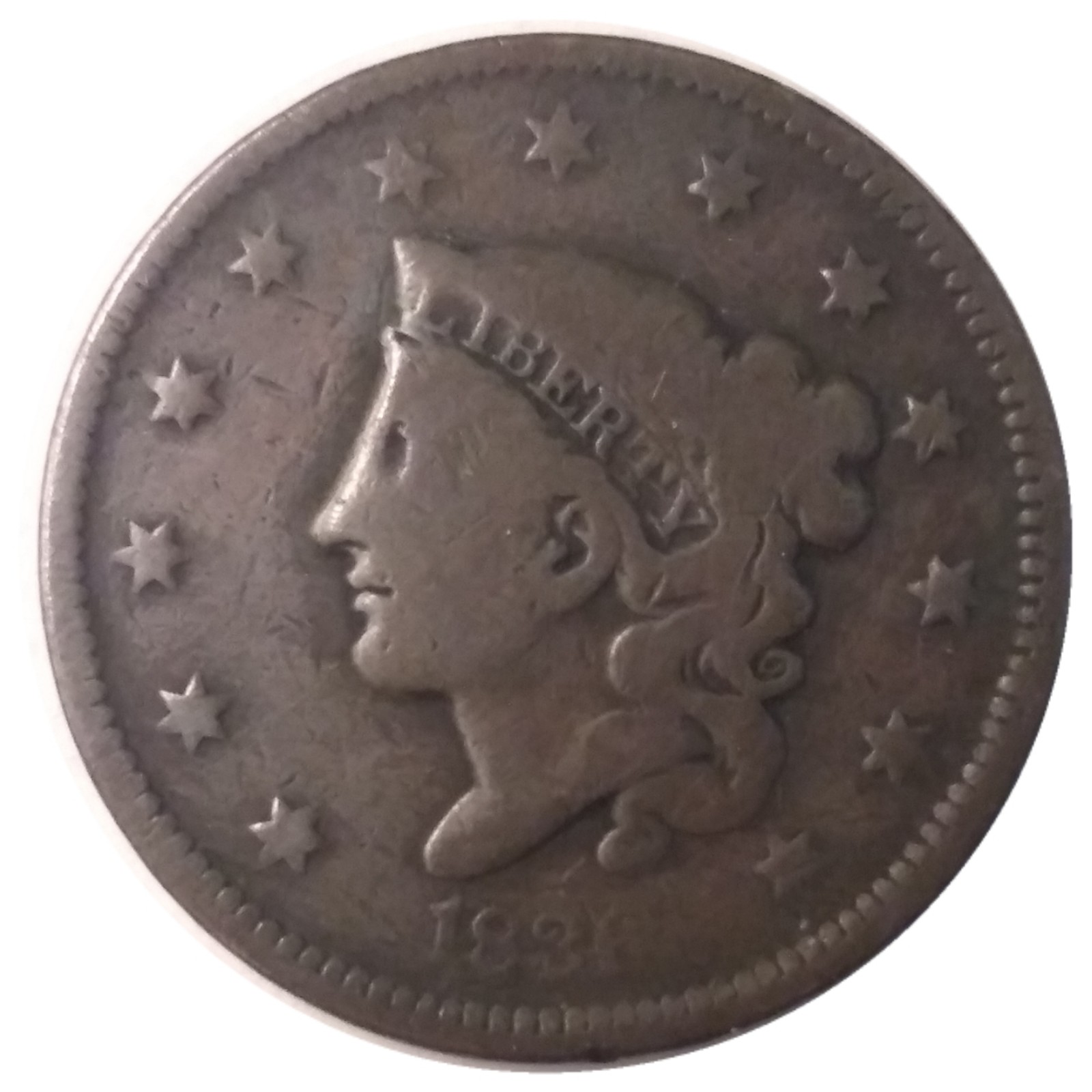 1836-1c-Coronet-Large-Cent